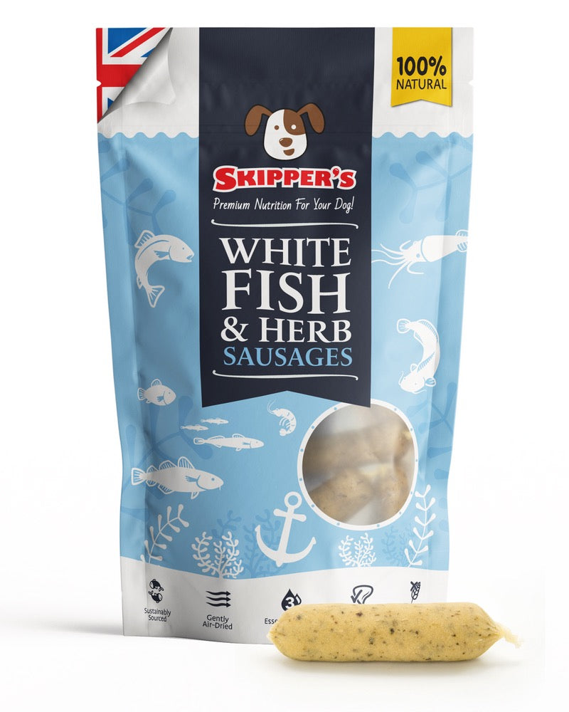 Skippers Premium Fish Skin Dog Treats - Omega 3 Natural Dental Care