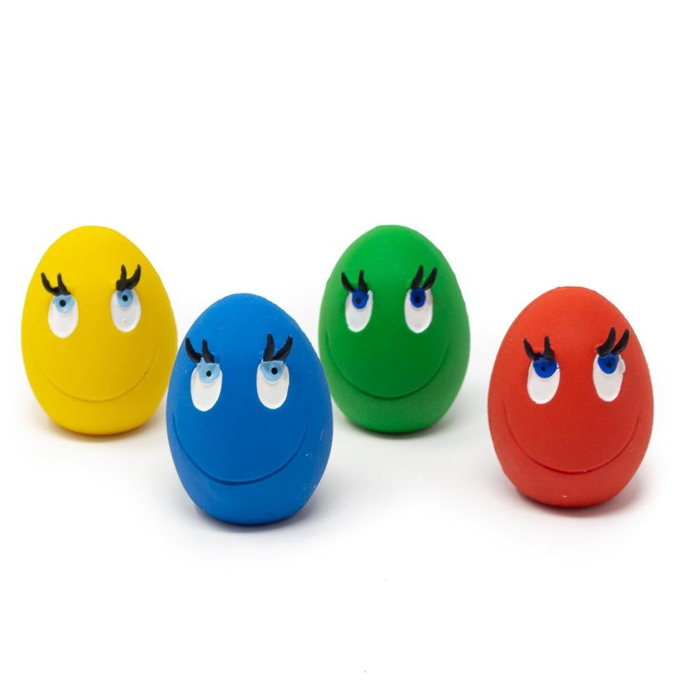 OVO Egg Range of Natural Rubber Dog Toys