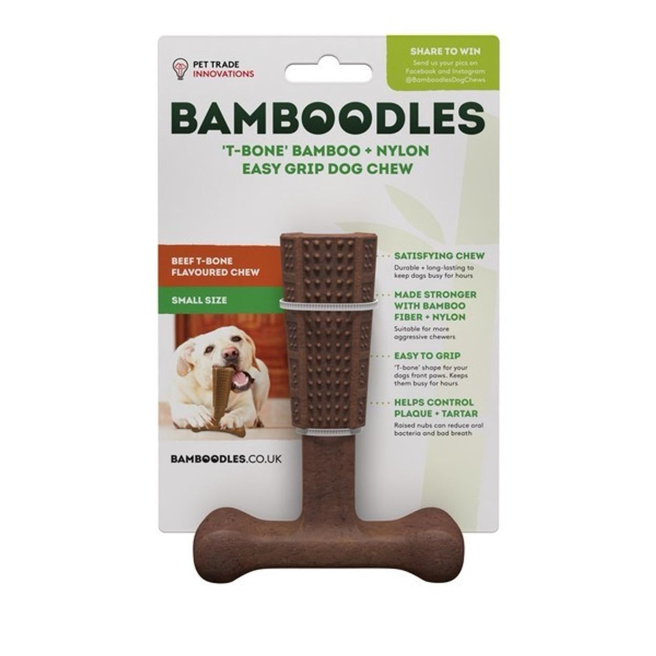 Bamboodles Bamboo + Nylon Durable Easy-grip Dog Chew