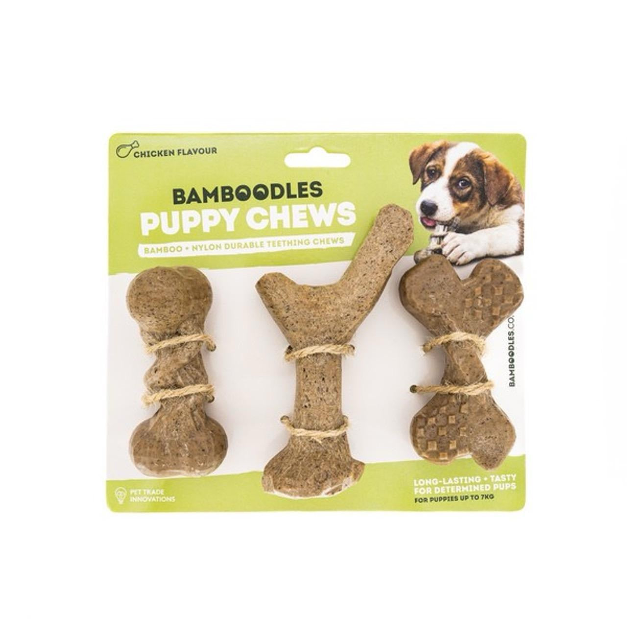 Bamboodles Bamboo + Nylon Durable Easy-grip Dog Chew