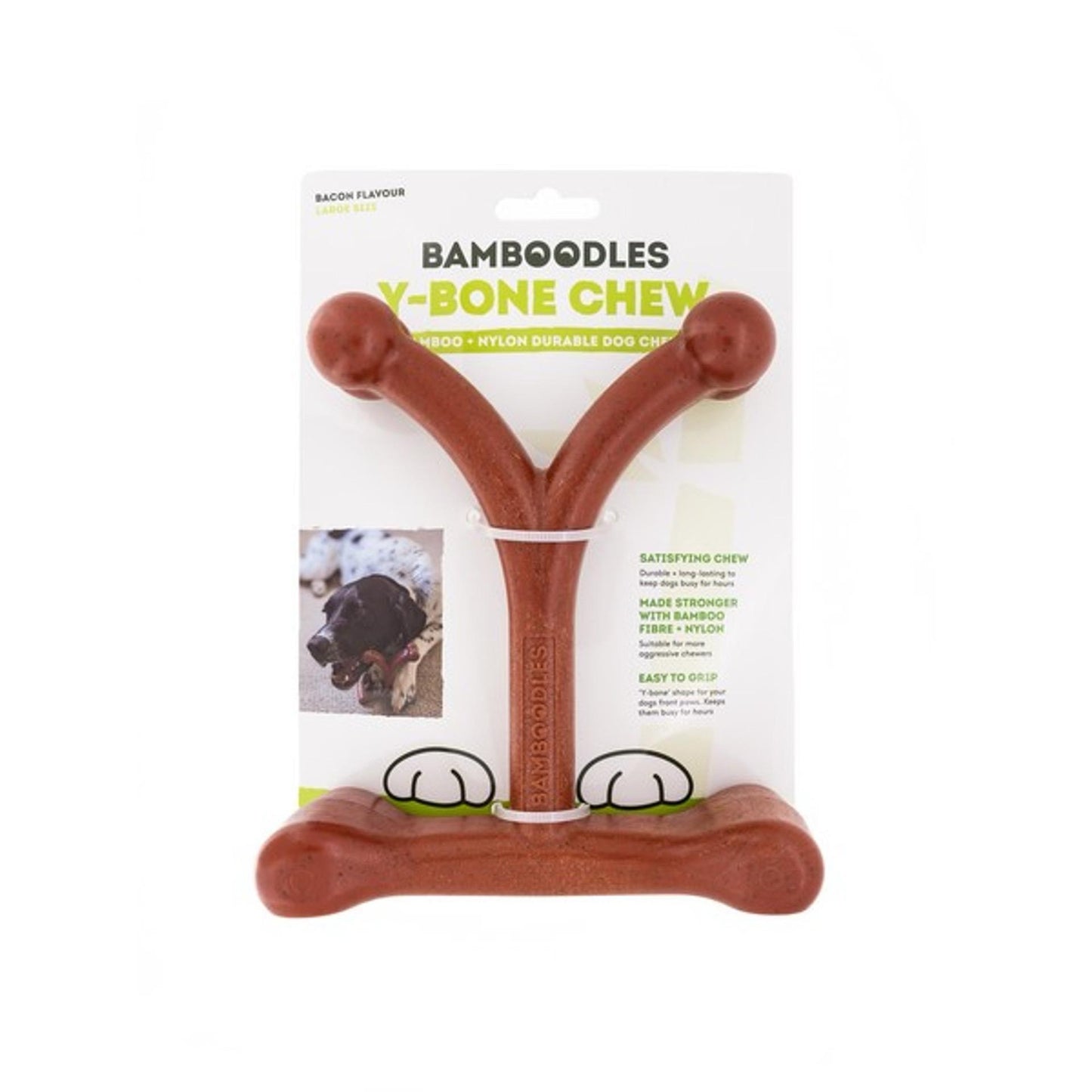 Bamboodles Bamboo + Nylon Durable Easy-grip Dog Chew