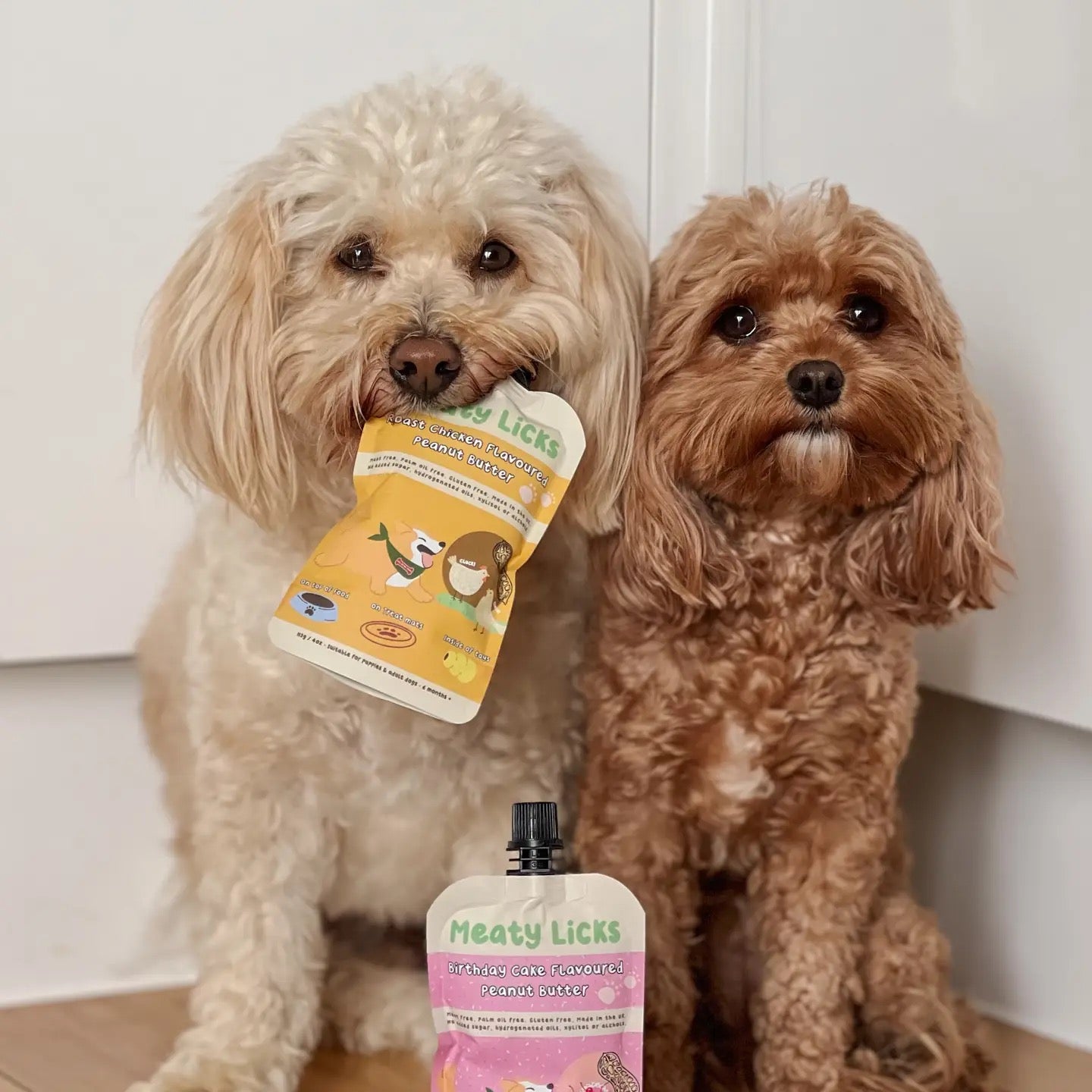 Meaty Licks Various Flavour Peanut Butter Pouches for Dogs 113g