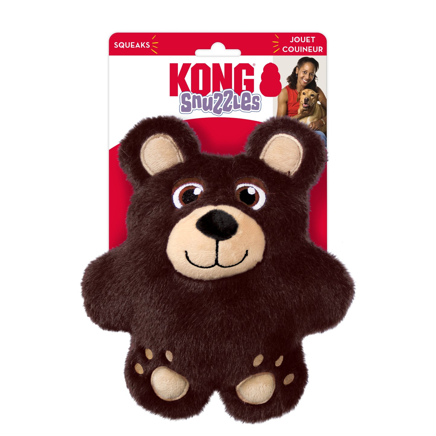 KONG Snuzzles - Plush Dog Toy with Full Body Squeaker