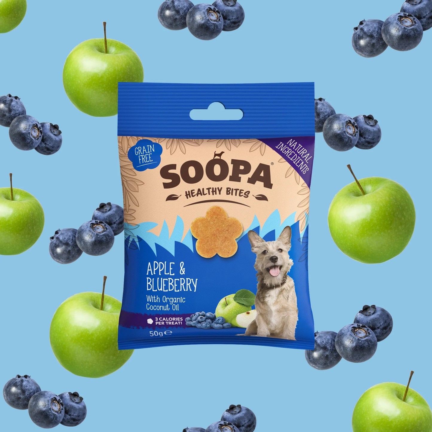Soopa Healthy Bites - Treats for Dogs, Vegan, Natural Ingredients 50g