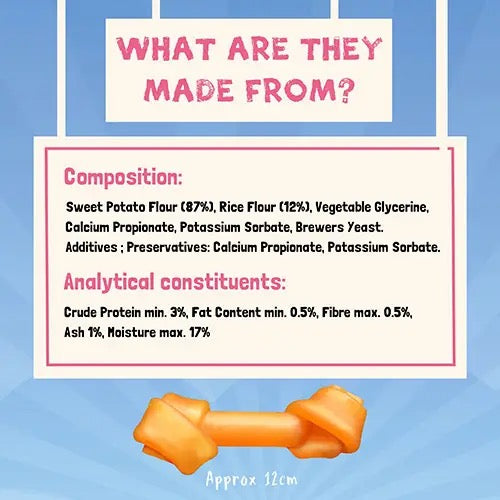 Pawtato Dog Chews - Vegan Sweet Potato Dog Treats and Chews