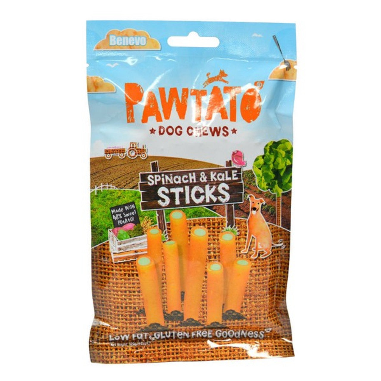 Pawtato Dog Chews - Vegan Sweet Potato Dog Treats and Chews