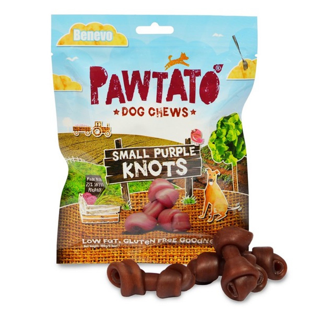Pawtato Dog Chews - Vegan Sweet Potato Dog Treats and Chews