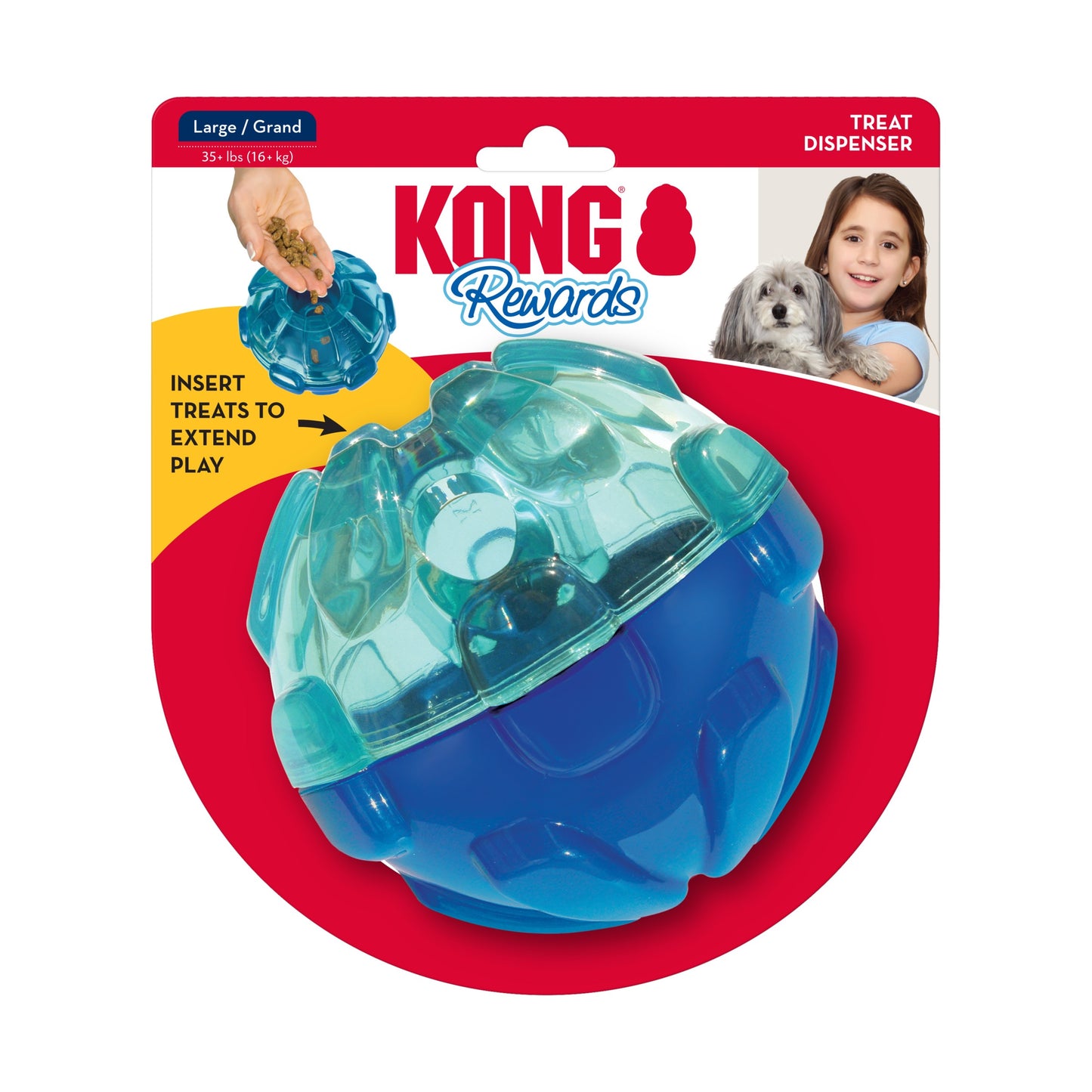 KONG Rewards Range of Mental Stimulation Tools - Treat Dispenser for Dogs - Tinker/Wally
