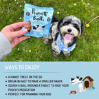 Peamutt Balls 45g -Peanut Butter Dog Treats with Peanuts, Apple and Strawberry