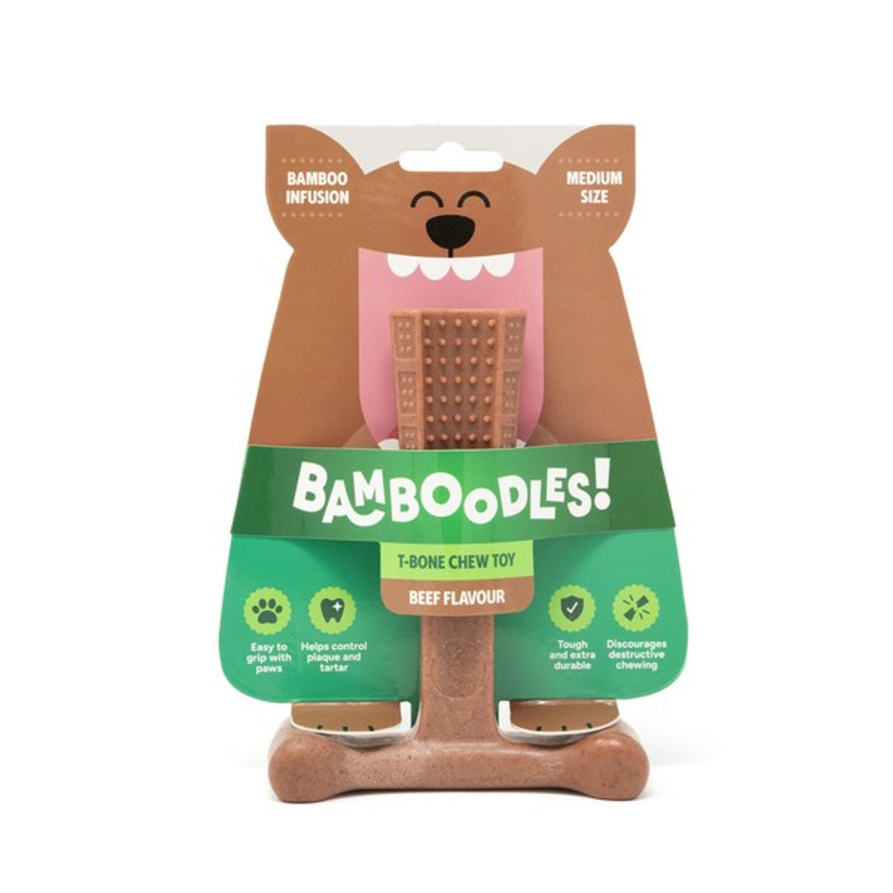 Bamboodles Bamboo + Nylon Durable Easy-grip Dog Chew