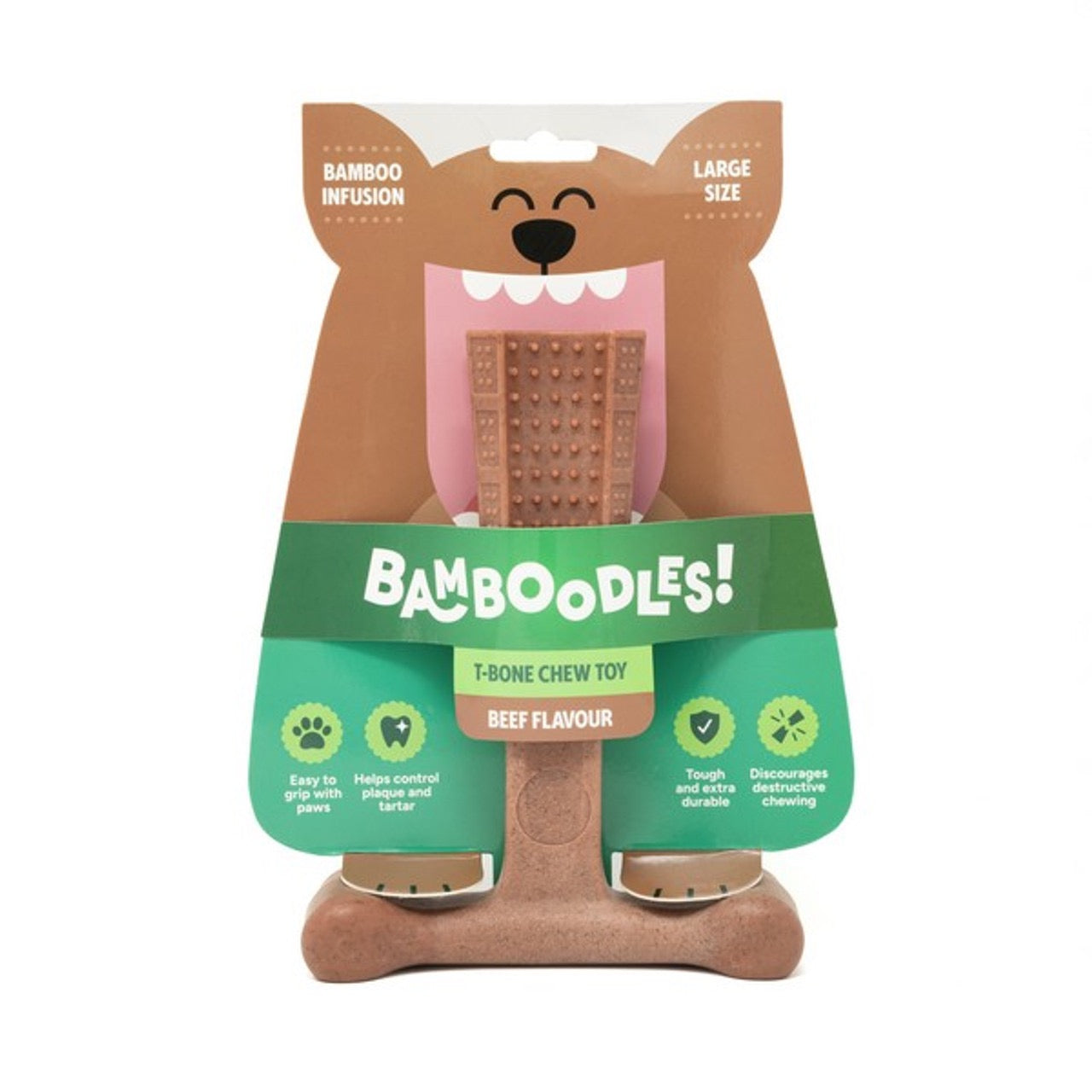 Bamboodles Bamboo + Nylon Durable Easy-grip Dog Chew