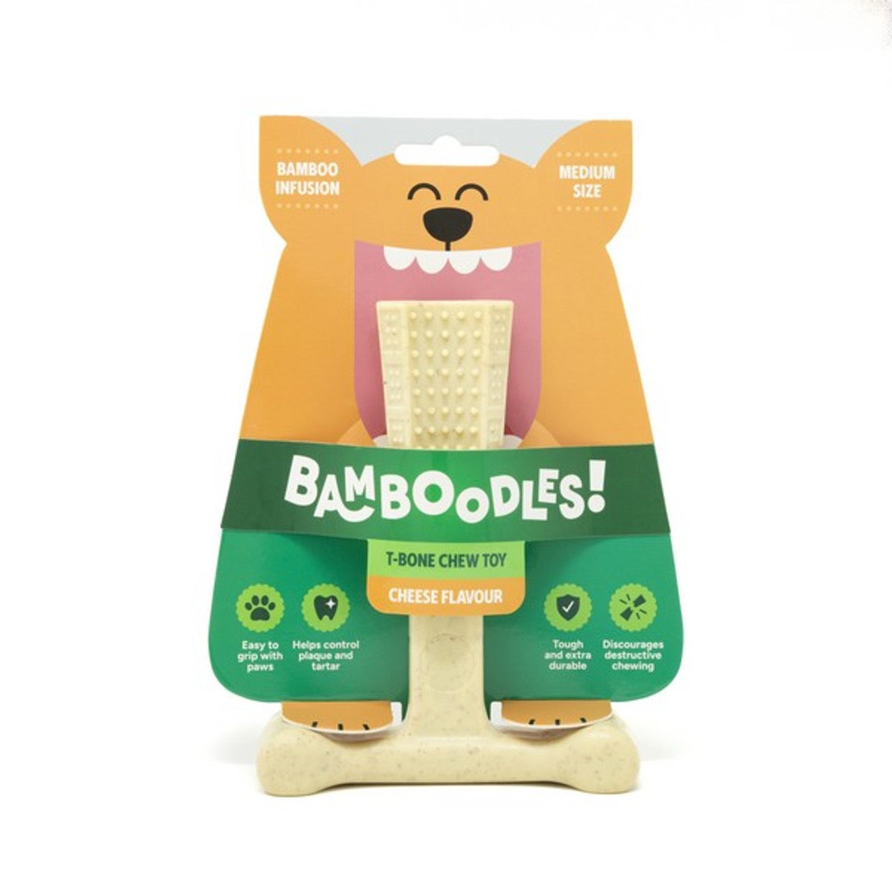 Bamboodles Bamboo + Nylon Durable Easy-grip Dog Chew