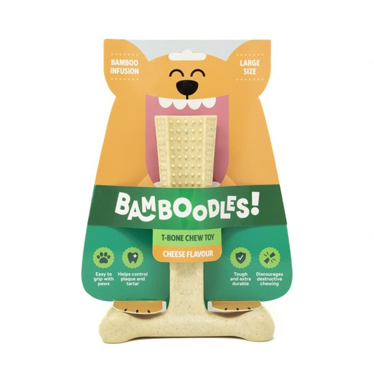 Bamboodles Bamboo + Nylon Durable Easy-grip Dog Chew