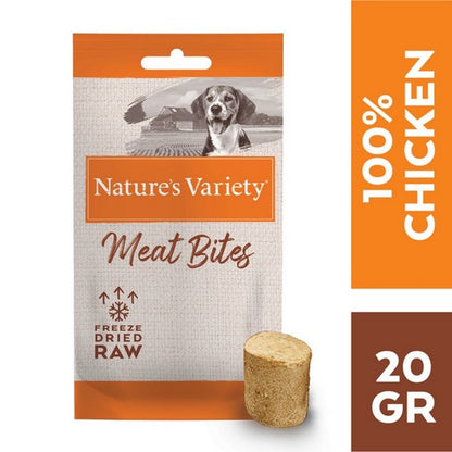 Natures Variety Freeze Dried Bites 20g - Various Flavours - Dog Treats for All Breeds