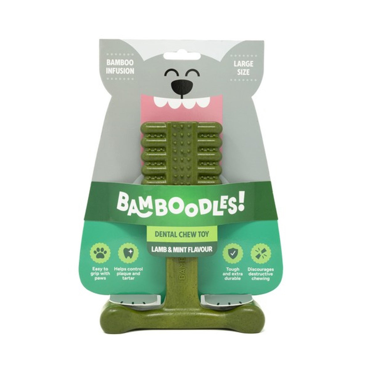Bamboodles Bamboo + Nylon Durable Easy-grip Dog Chew