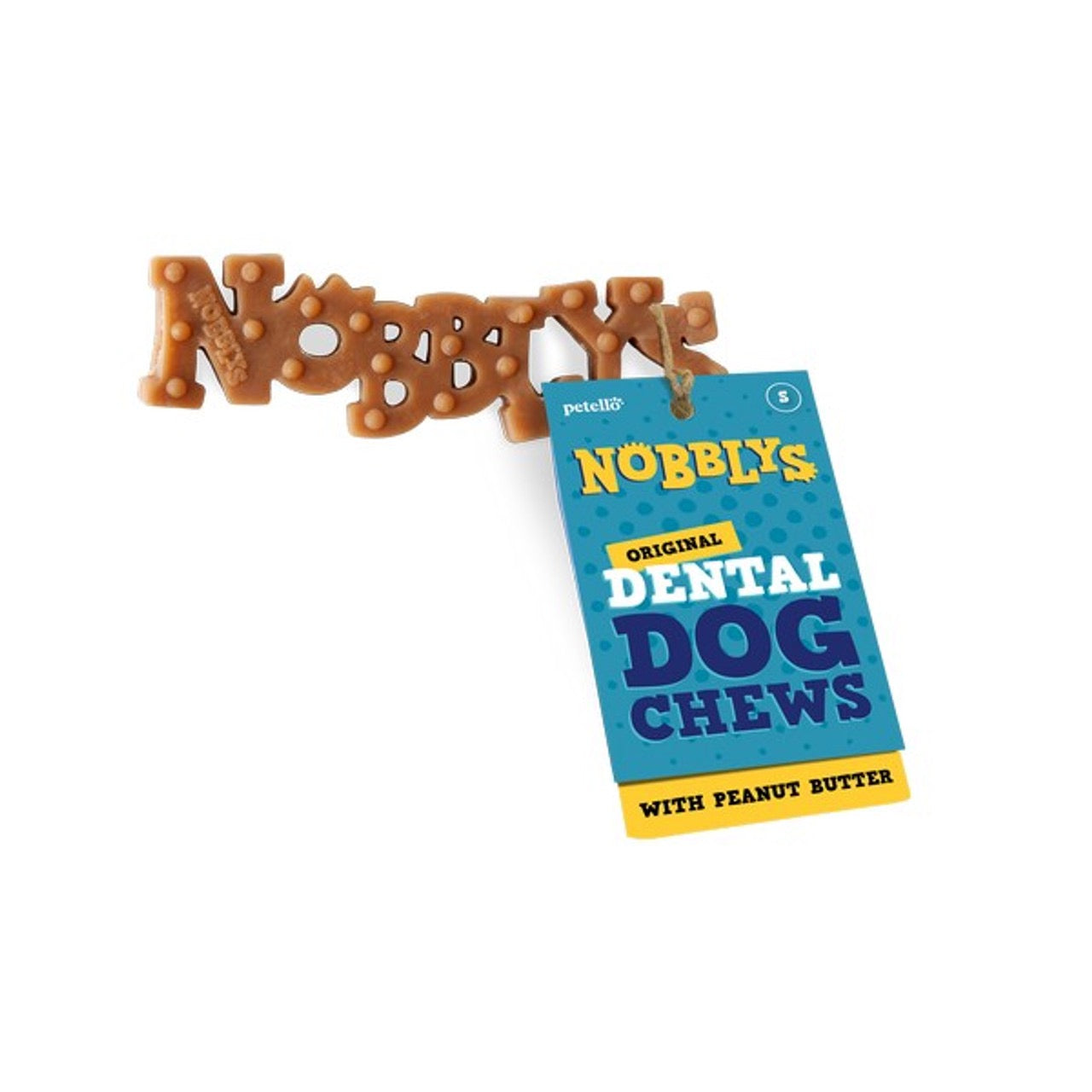 Petello Nobblys Dental Dog Chews - Natural Vegetarian Dental Treats for Dogs