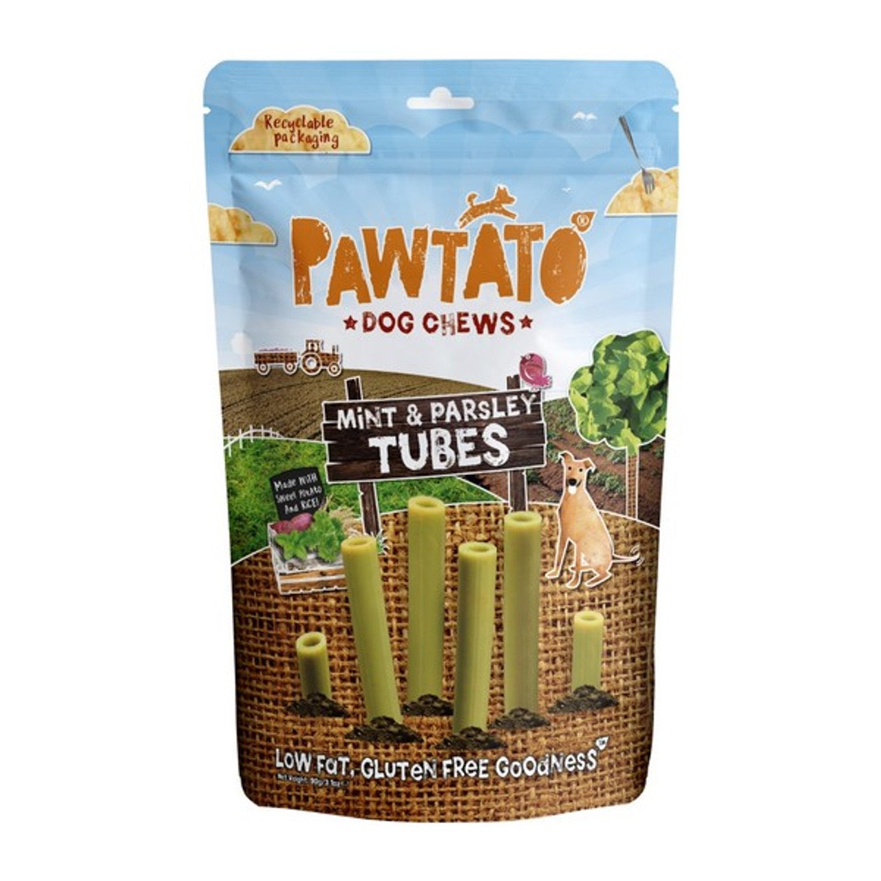 Pawtato Dog Chews - Vegan Sweet Potato Dog Treats and Chews