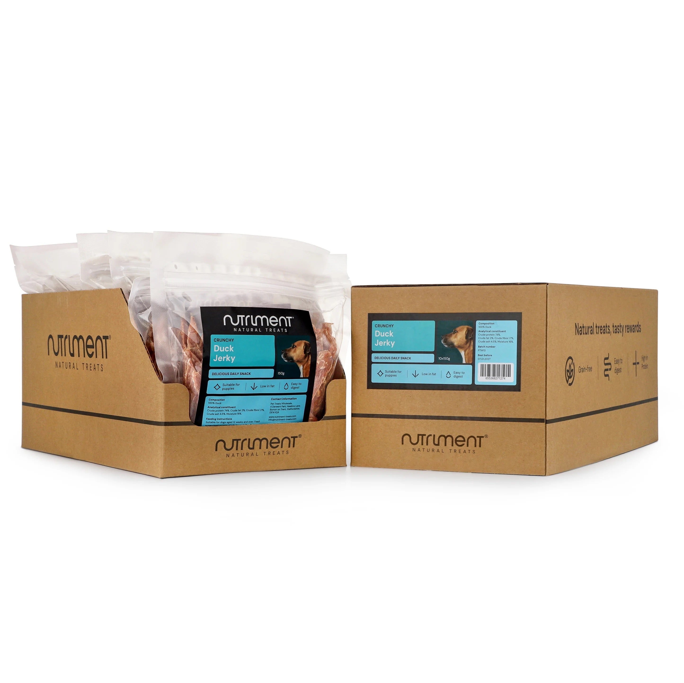 Nutriment Natural Dog Treats - Liver/Jerky/Meaty Strips - Rabbit/Chicken/Beef
