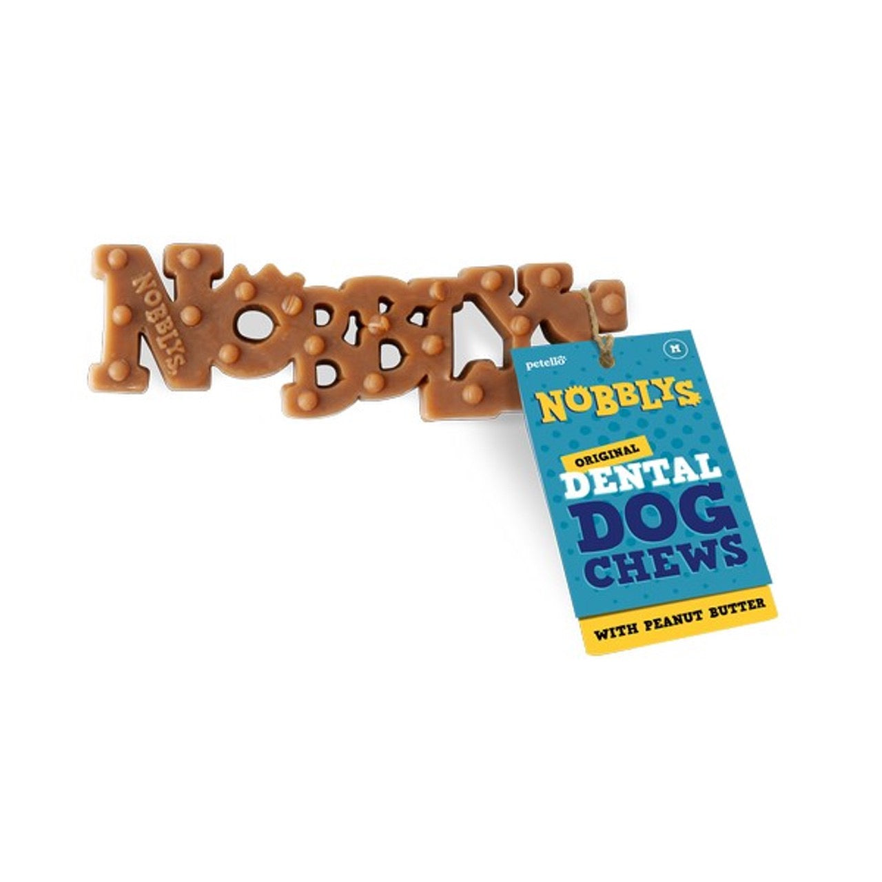 Petello Nobblys Dental Dog Chews - Natural Vegetarian Dental Treats for Dogs