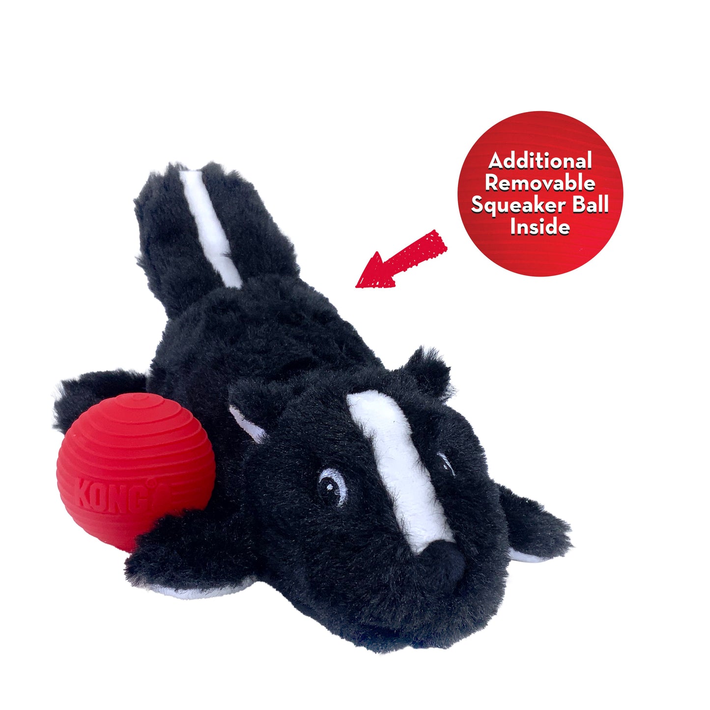 KONG Cozie Pocketz Plush Puzzle Dog Toy with Removable Squeaker