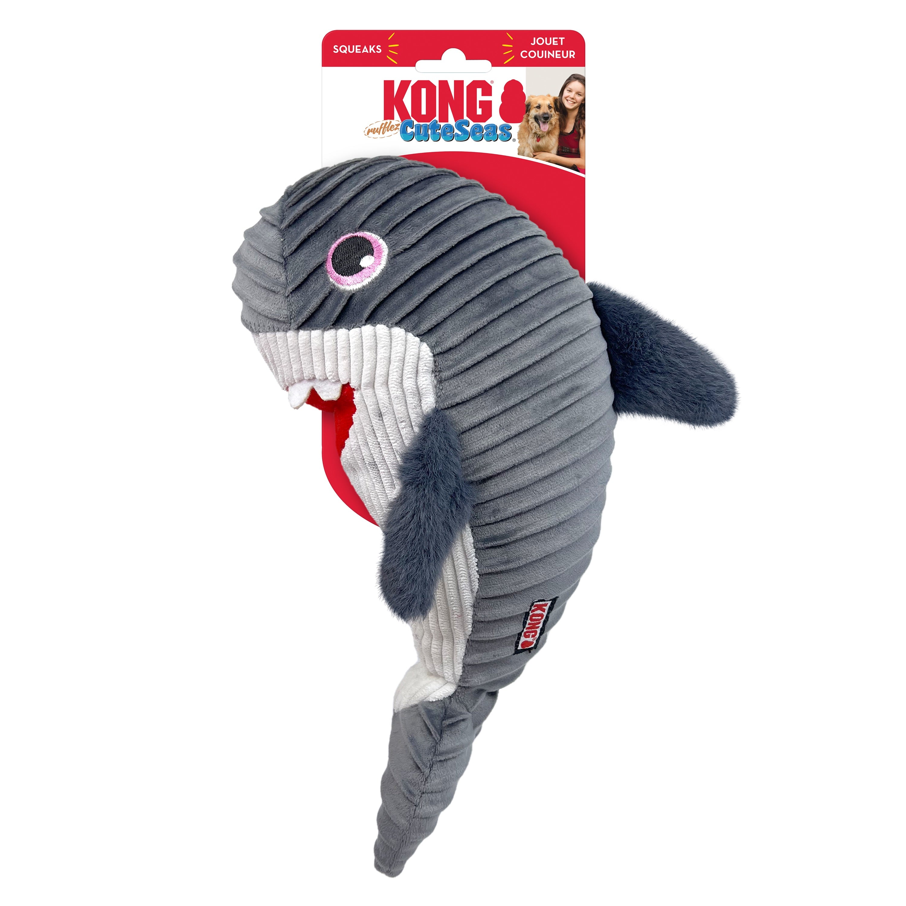 KONG Cuteseas Squeaker and Crinkle Dog Toys