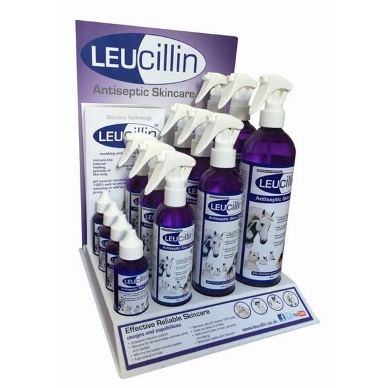 Leucillin Non Toxic Anticeptic Animal Skin Spray