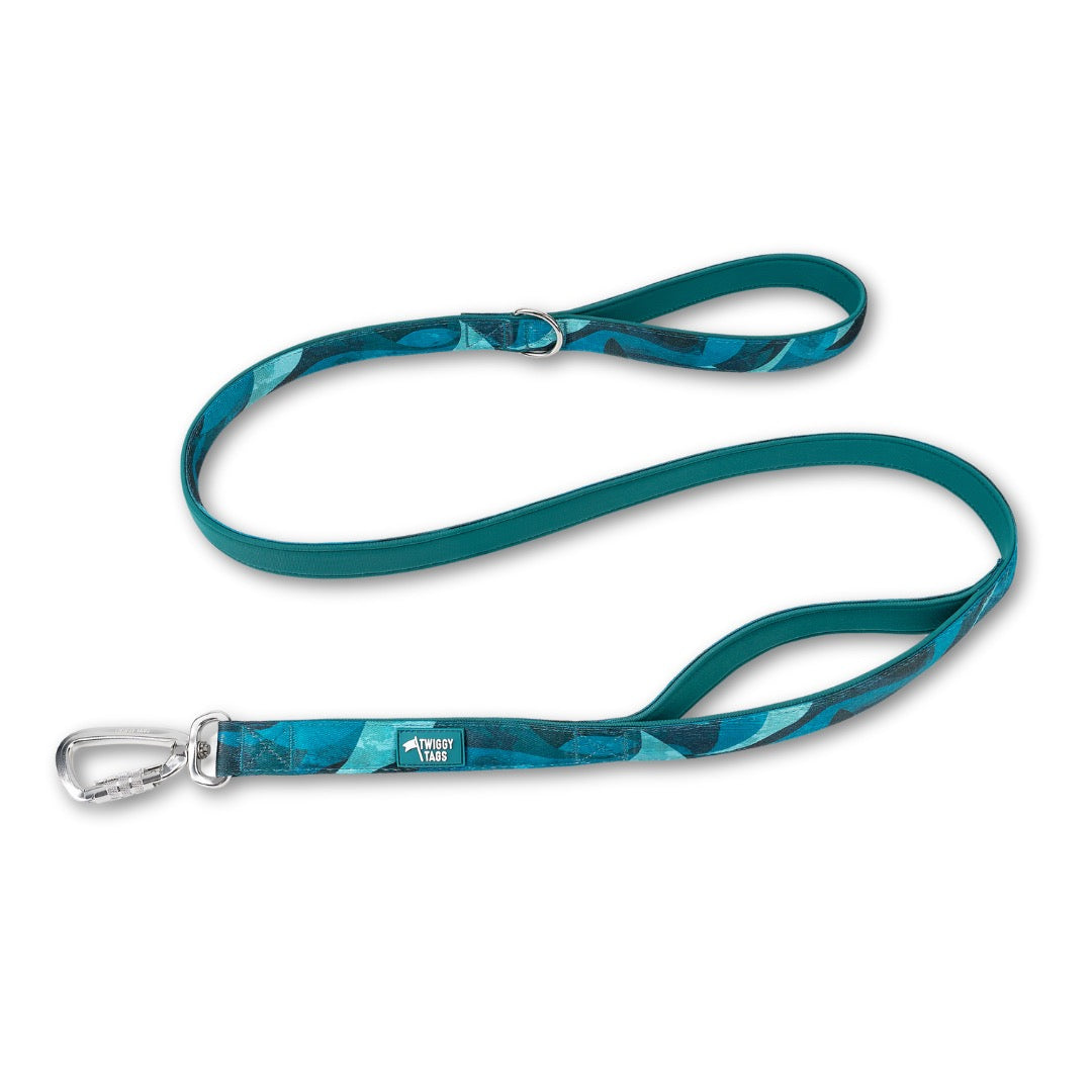 Twiggy Tags Adventure Close Control Lead 2.0 - Lagoon