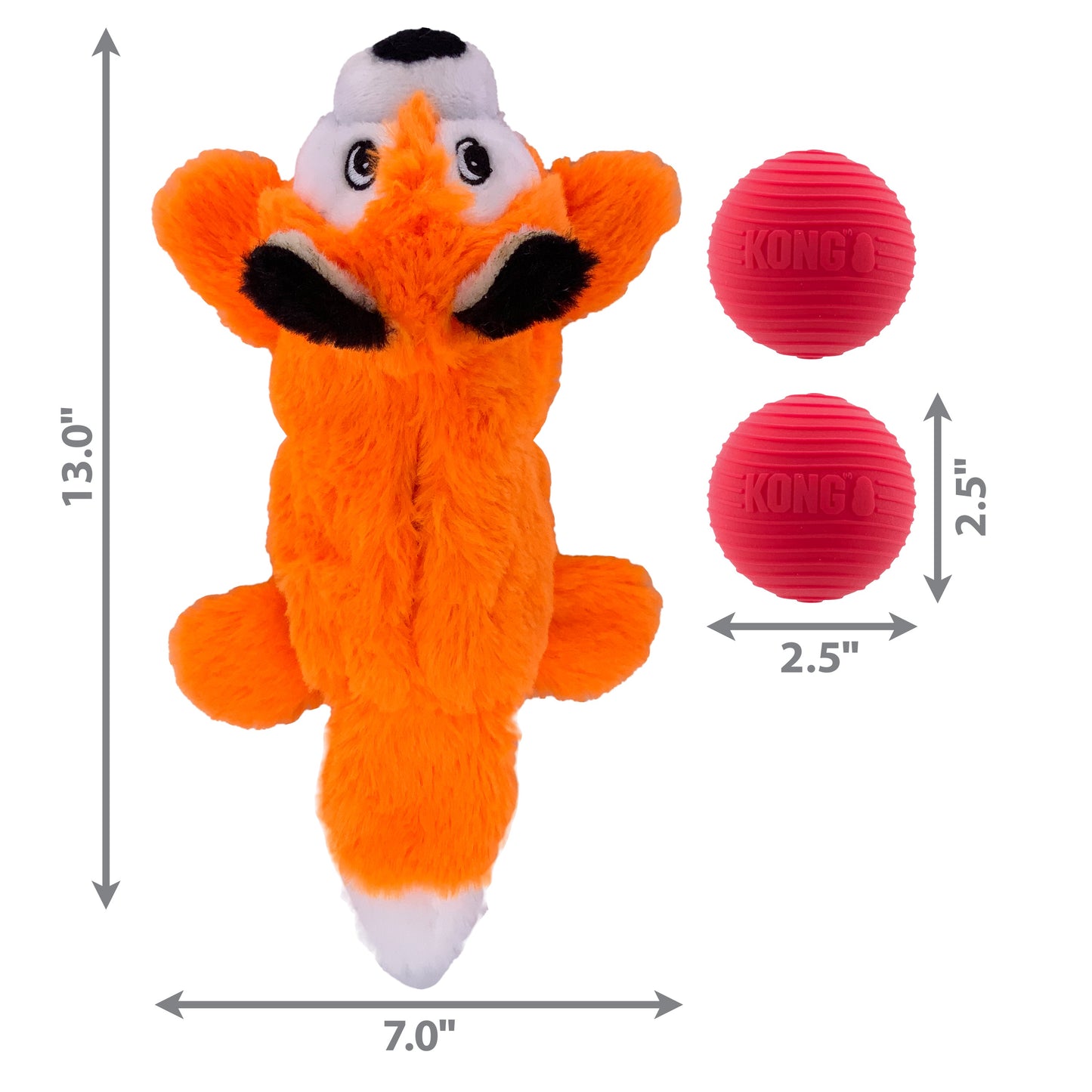 KONG Cozie Pocketz Plush Puzzle Dog Toy with Removable Squeaker