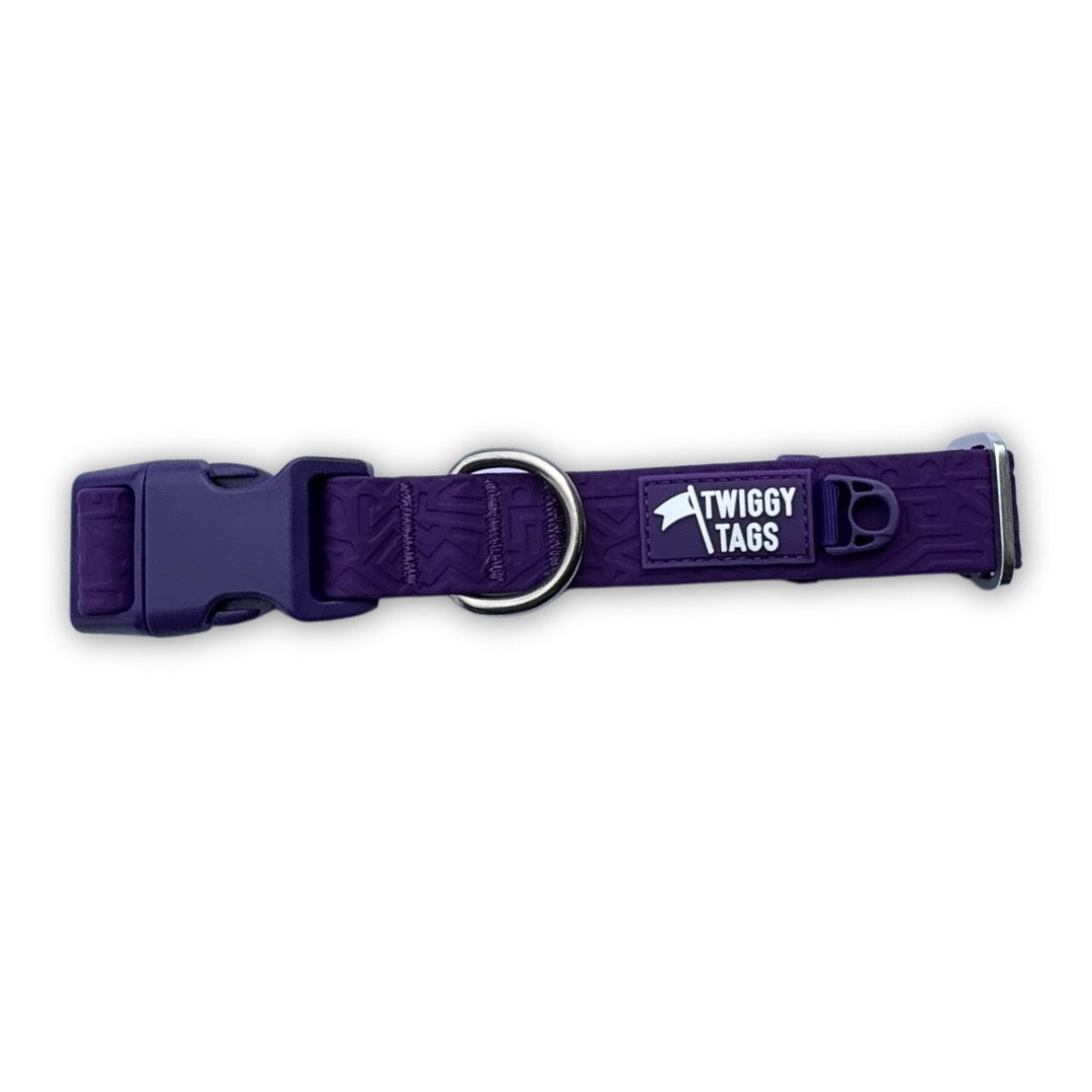 Twiggy Tags Tidal Waterproof Collar - Amethyst