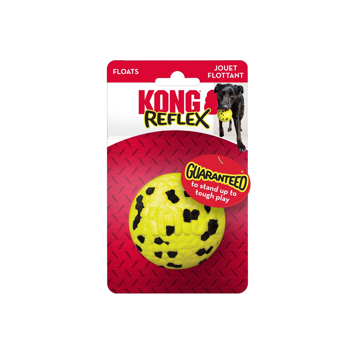 KONG Reflex Range of Dog Toys - Flyer Tug and Ball Toys for Tough Play