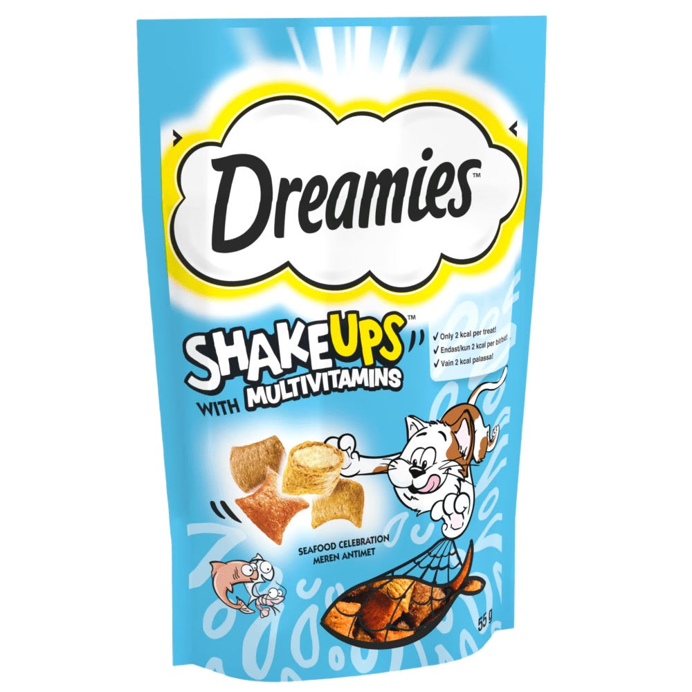 DREAMIES SHAKE UPS Multivitamins Cat Treats Various Flavours