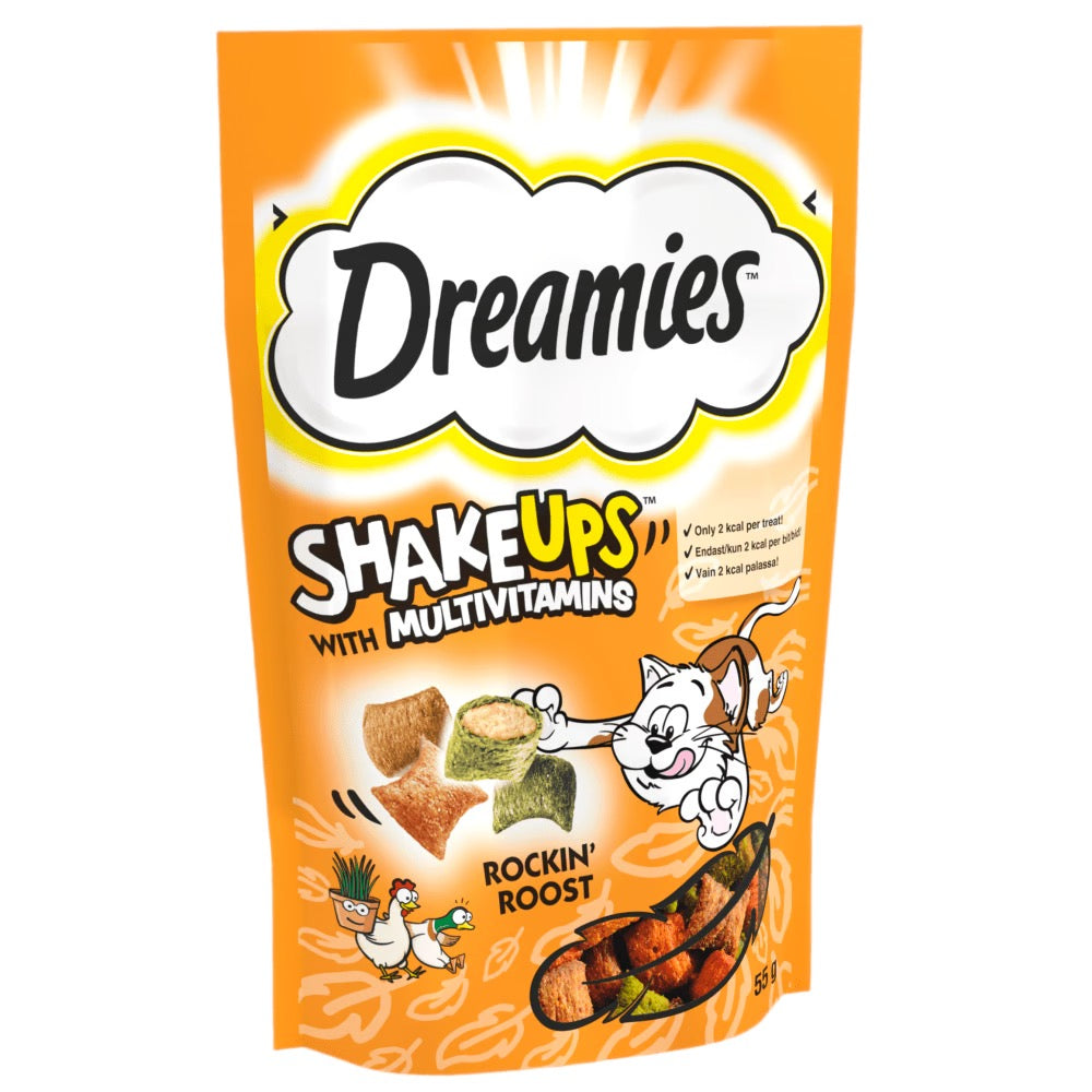 DREAMIES SHAKE UPS Multivitamins Cat Treats Various Flavours