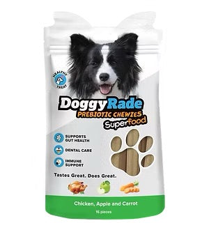 DoggyRade Prebiotic Superfood Dog Chewies 100g
