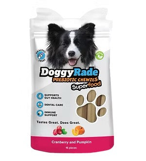 DoggyRade Prebiotic Superfood Dog Chewies 100g