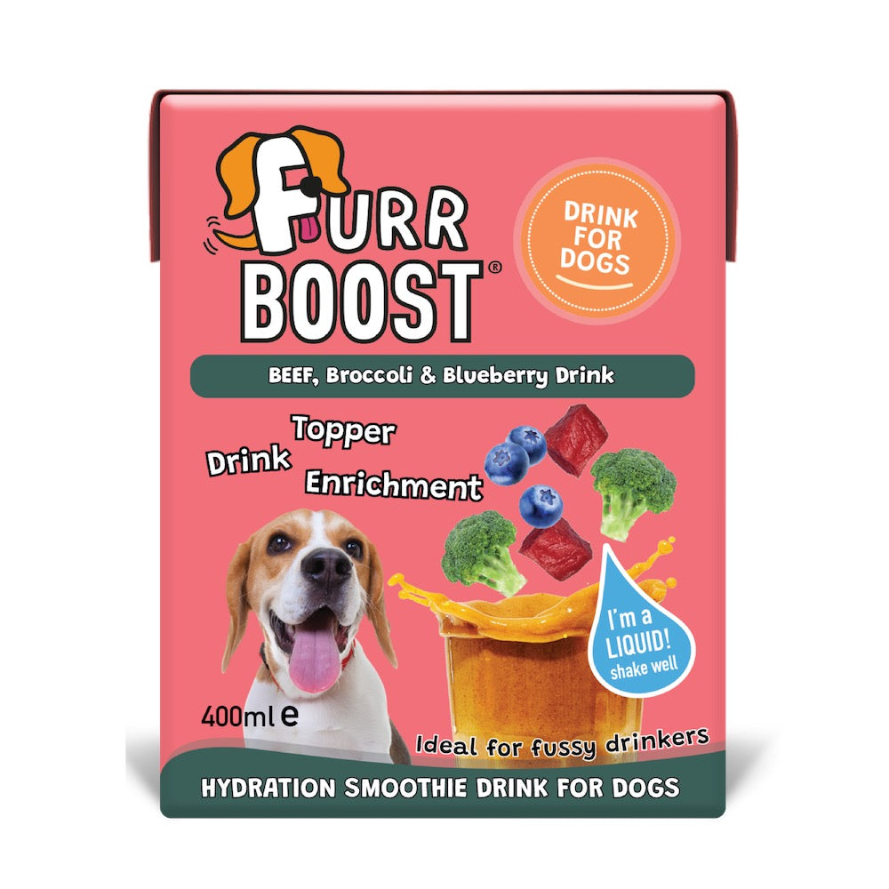 Furr Boost – Natural Hydration Drink for Dogs | Smoothie, Food Topper & Enrichment Treat