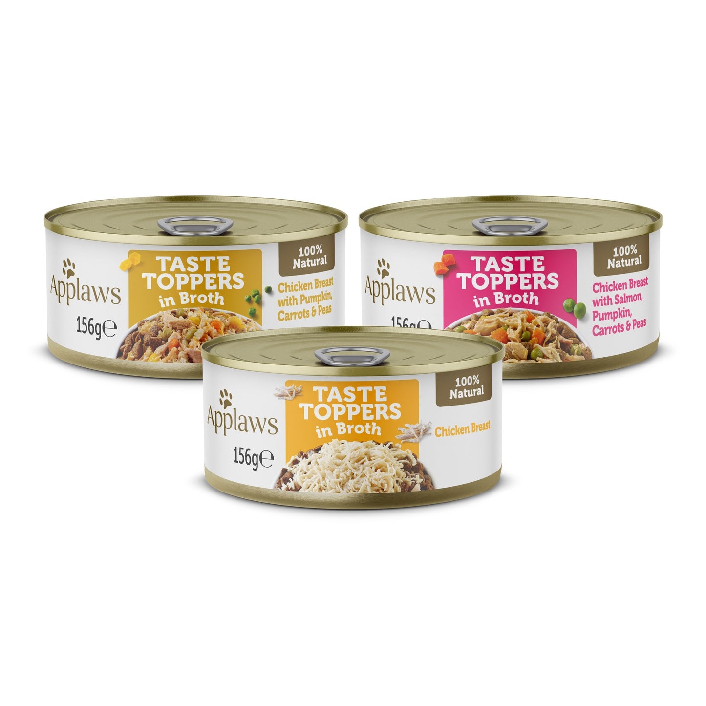 Applaws Taste Toppers Natural Wet Dog Food - Various Flavours -156g tin