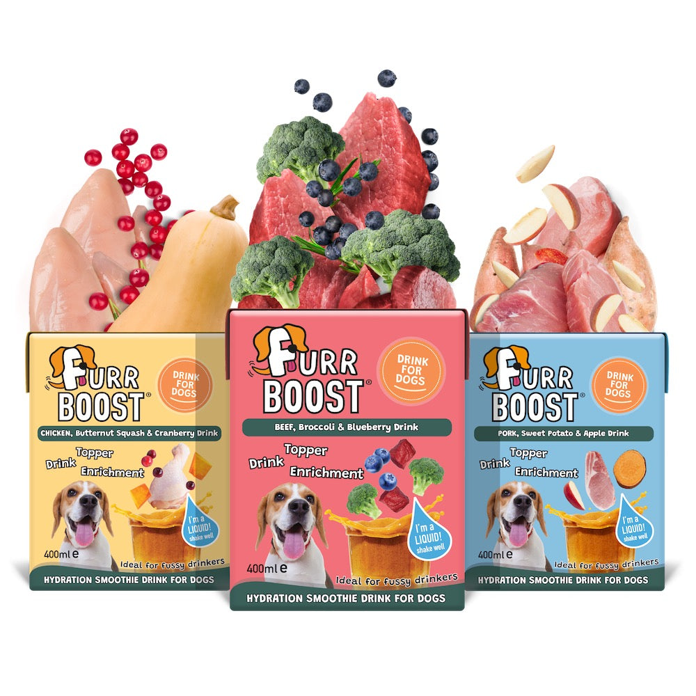 Furr Boost – Natural Hydration Drink for Dogs | Smoothie, Food Topper & Enrichment Treat