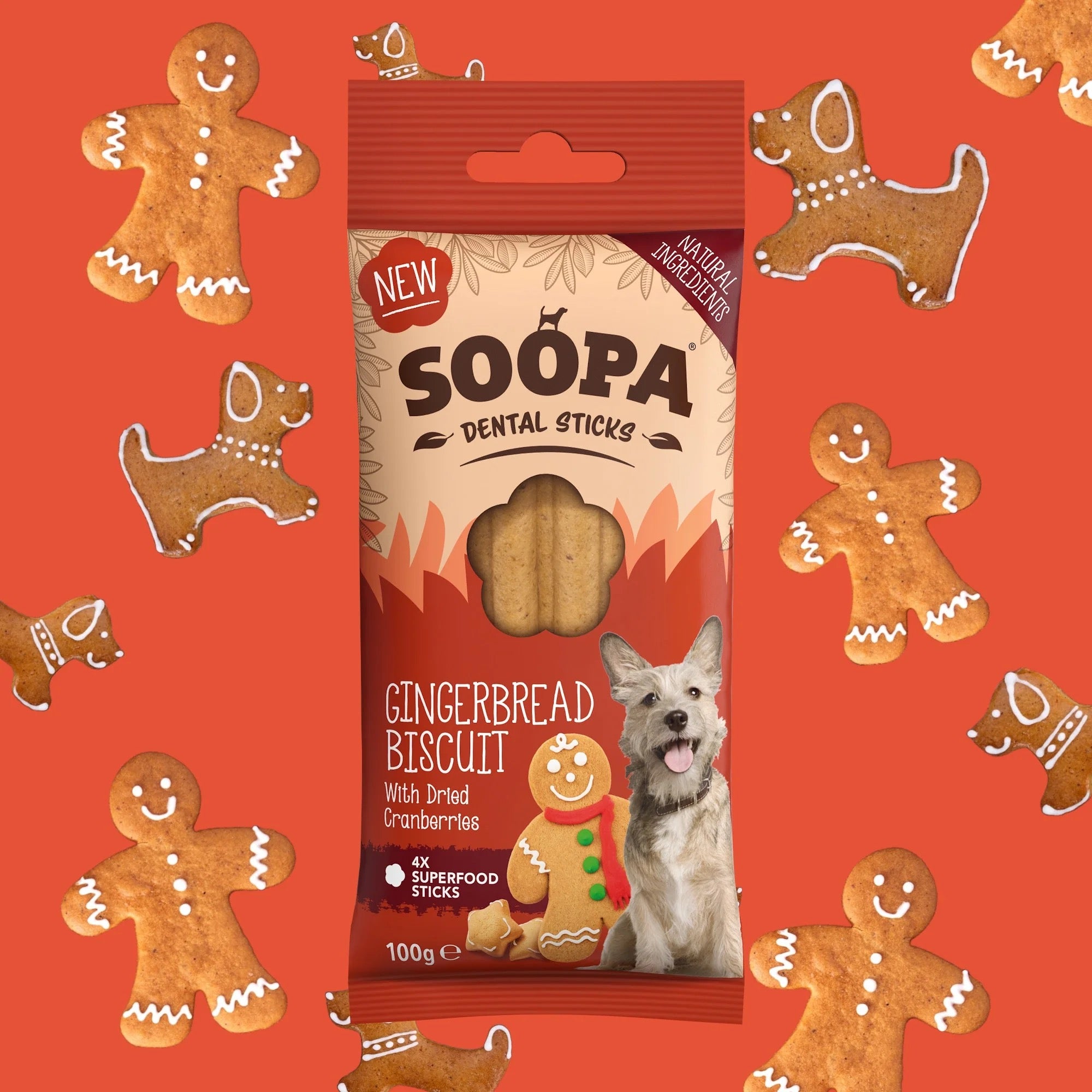 Soopa Healthy Bites & Dental Stick for Dogs, Vegan, Natural Ingredients