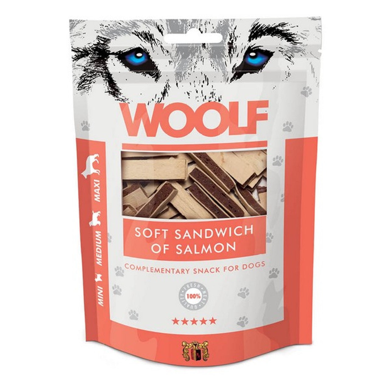 WOOLF All Natural Dog Treats - Classic and Soft Cubes Range 100g
