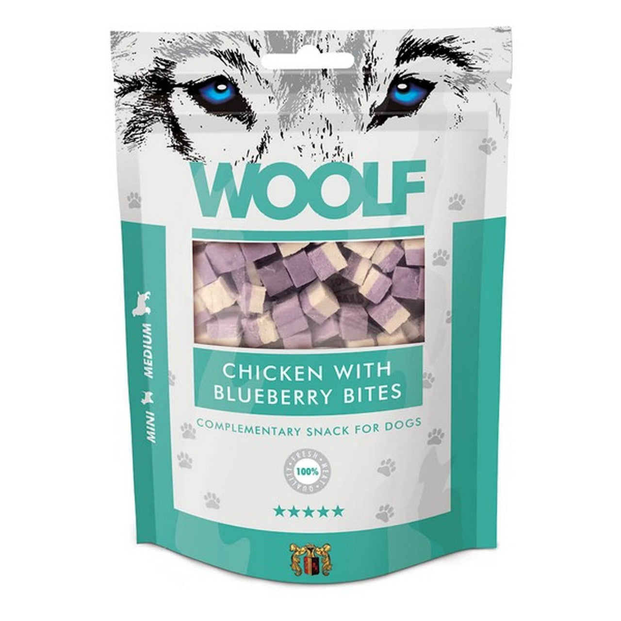 WOOLF All Natural Dog Treats - Classic and Soft Cubes Range 100g
