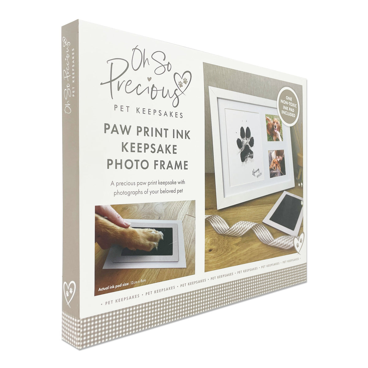 Oh So Precious Paw Print Ink Keepsake Photo Frame Kit
