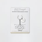 Oh So Precious Always In My Heart Charm Paw Memorial Keyring