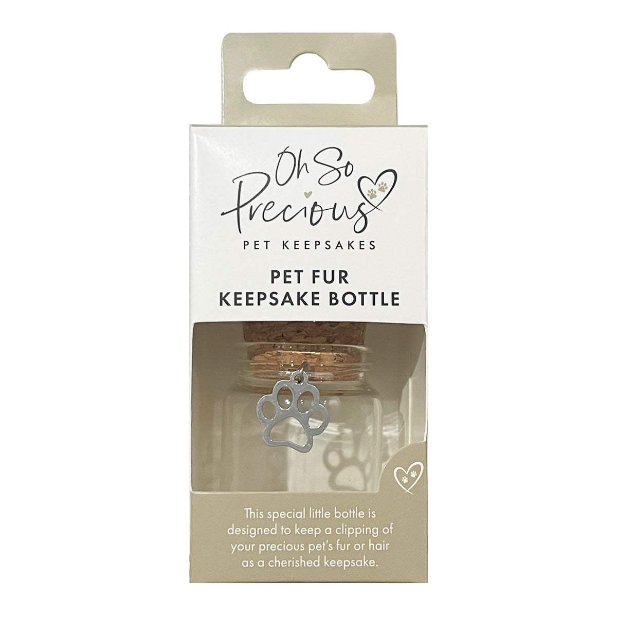 Oh So Precious Pet Fur & Hair Keepsake Bottle