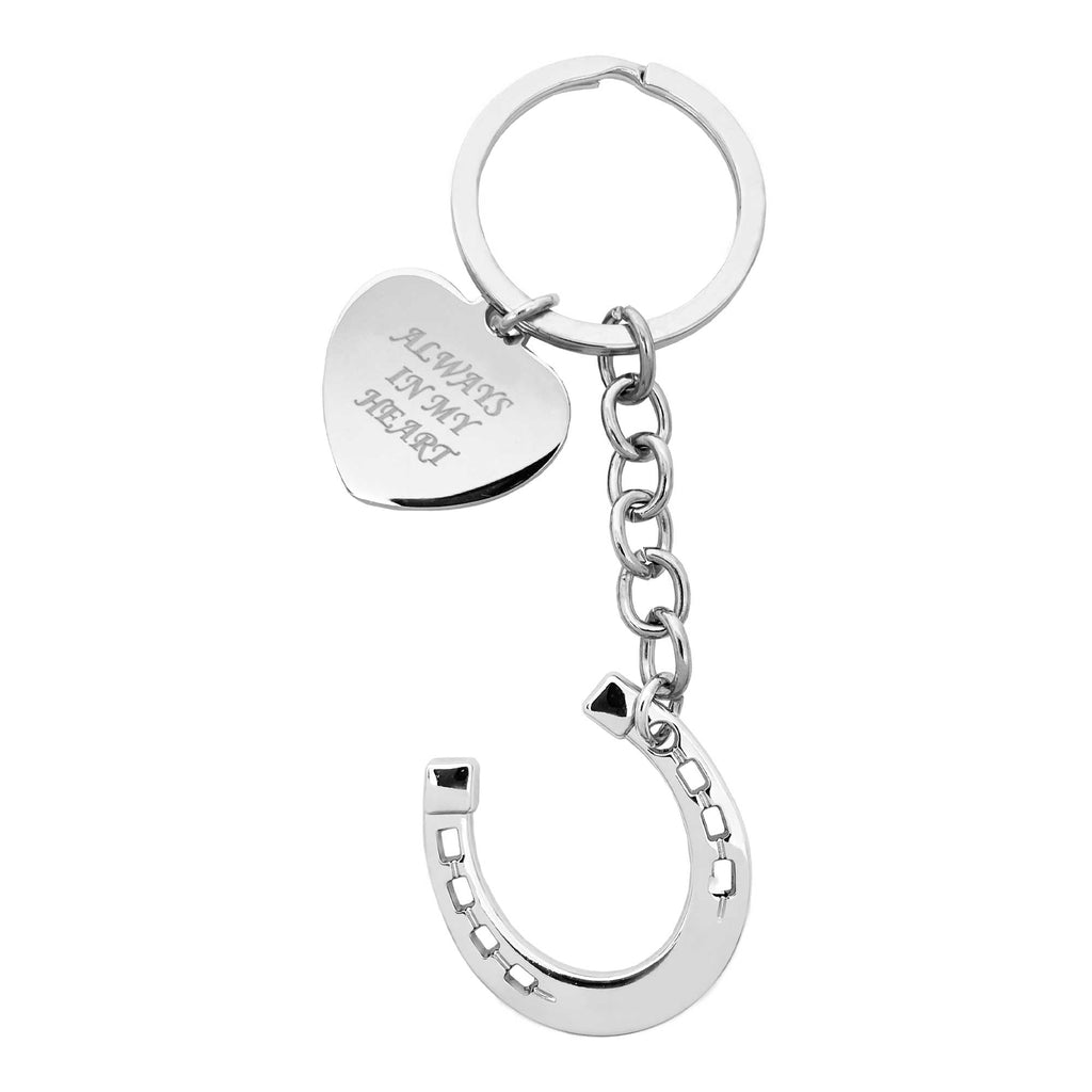 Oh So Precious Always In My Heart Charm Horse Memorial Keyring