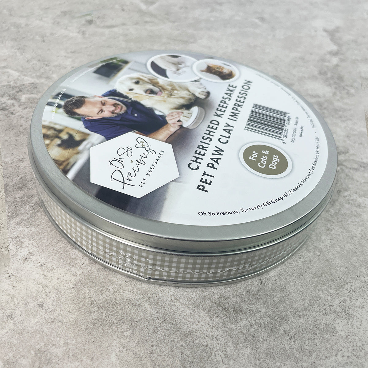 Oh So Precious Pet Paw Print Clay Impression Tin