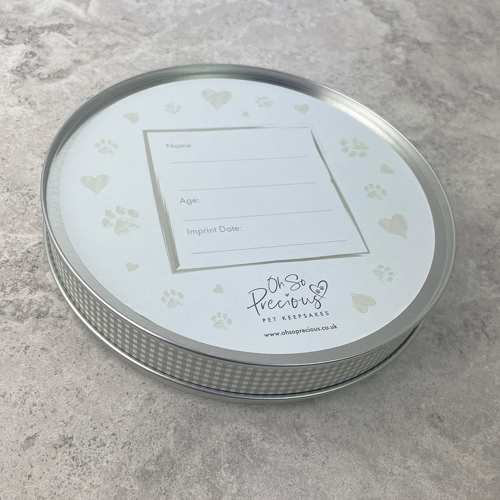Oh So Precious Pet Paw Print Clay Impression Tin