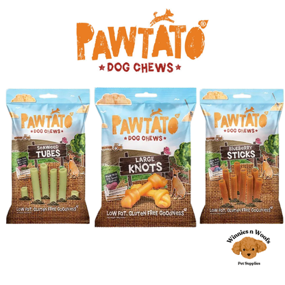 Pawtato Dog Chews - Vegan Sweet Potato Dog Treats and Chews