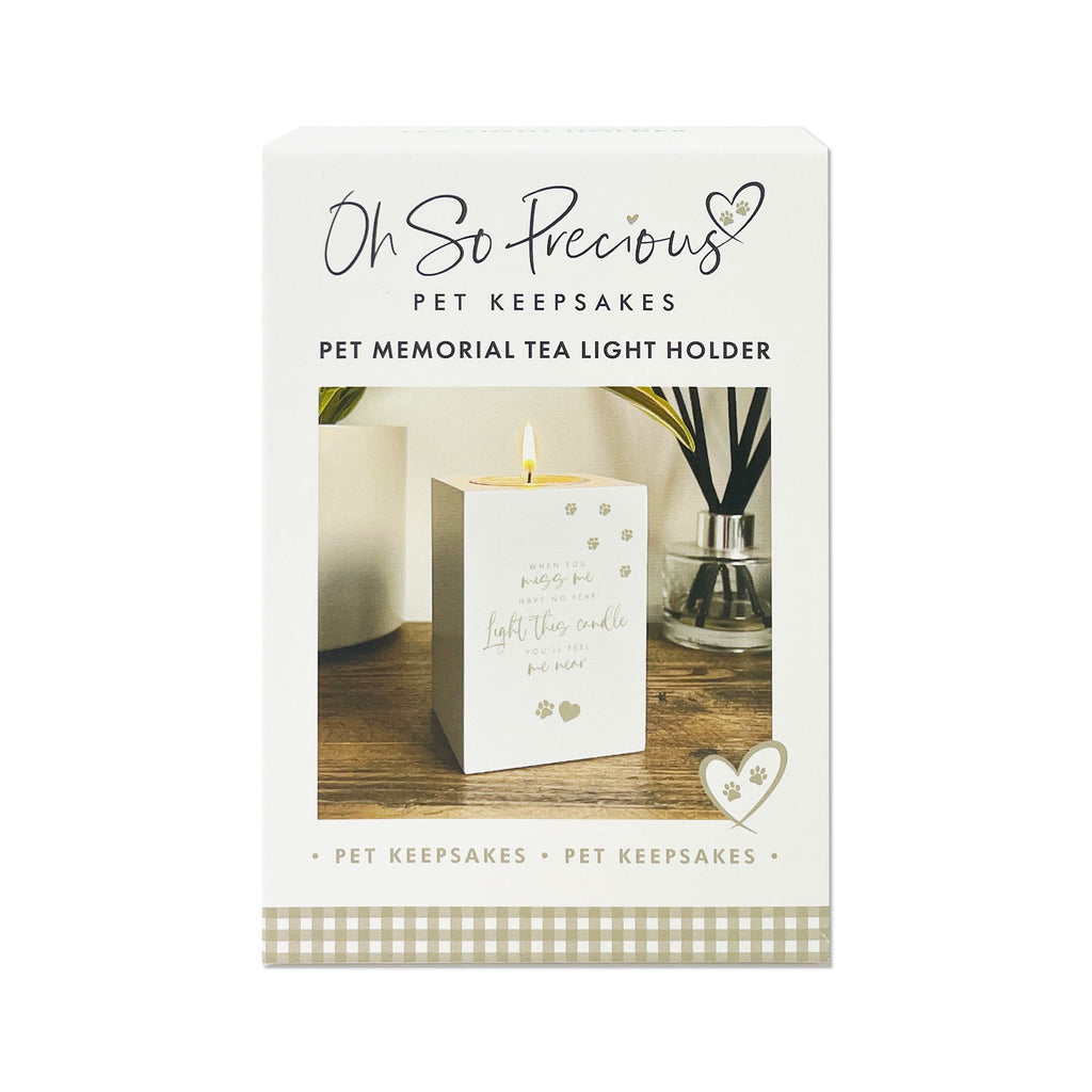 Oh So Precious Pet Memorial Tea Light Holder