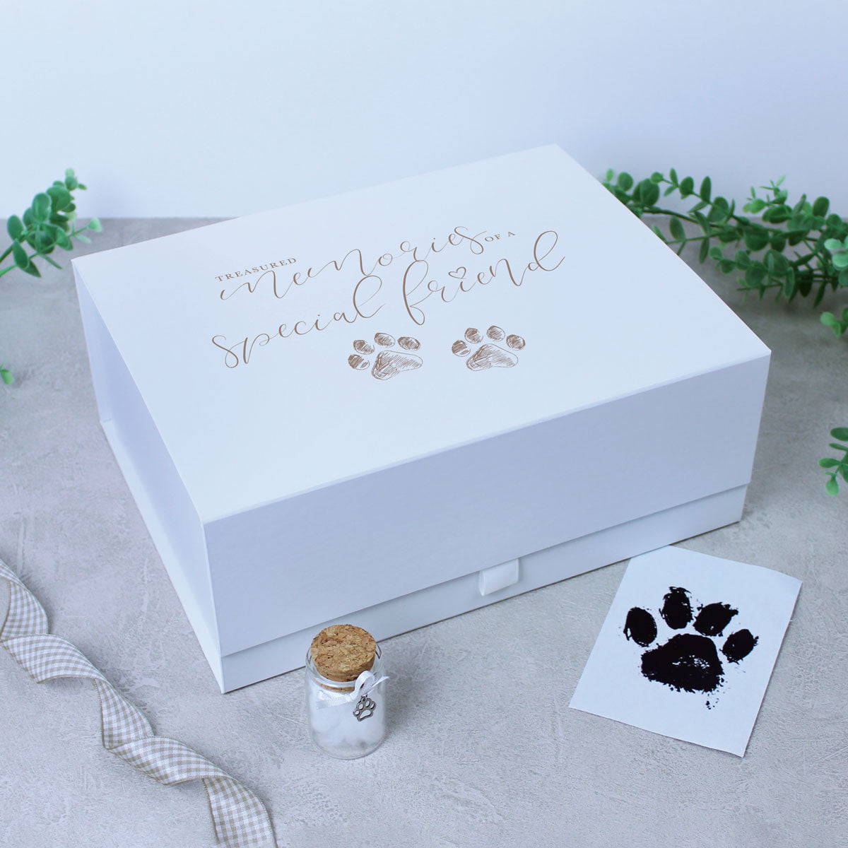 Oh So Precious Treasured Memories Pet Memorial Keepsake Box