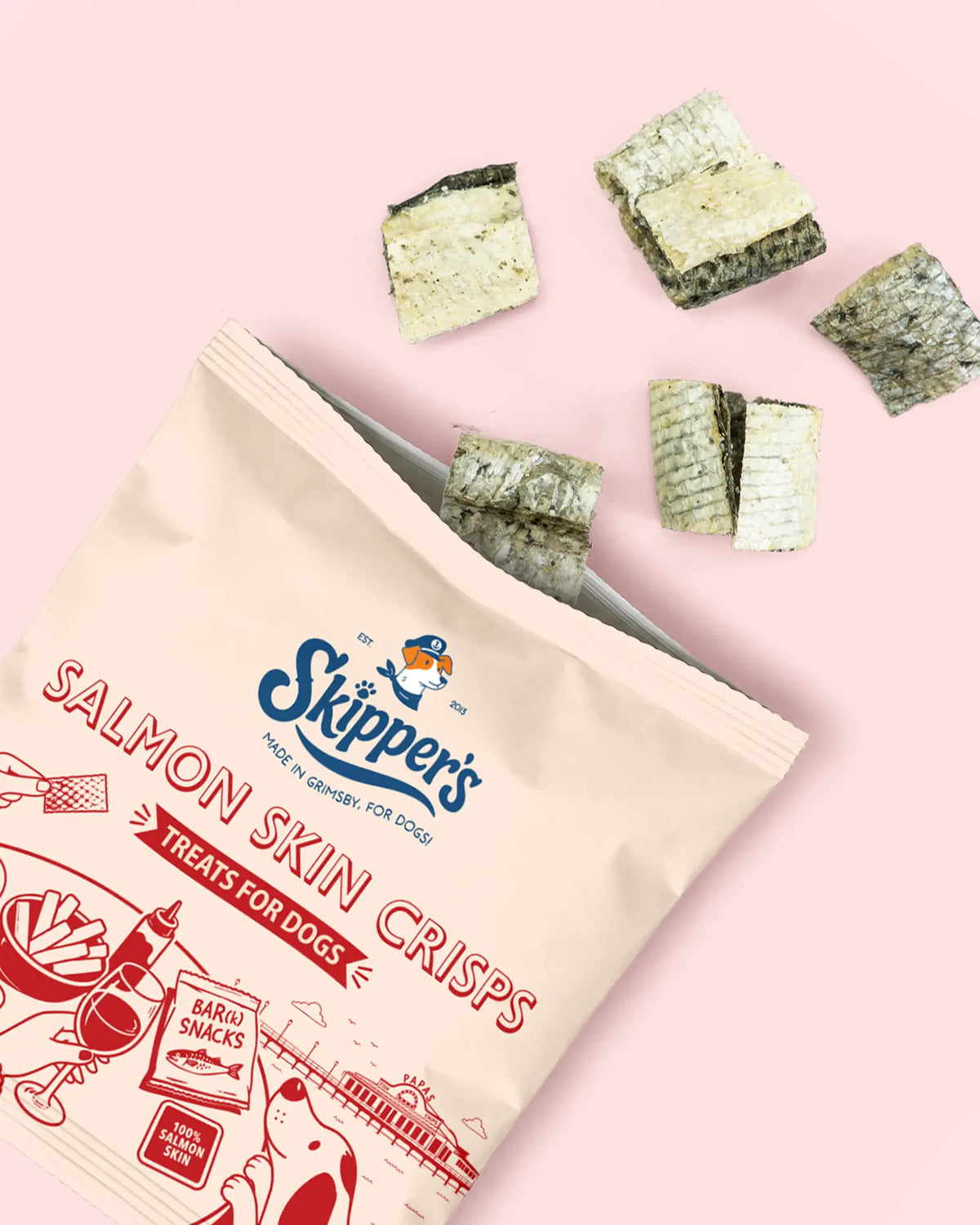 Skippers Fish Skin Crisps for Dogs